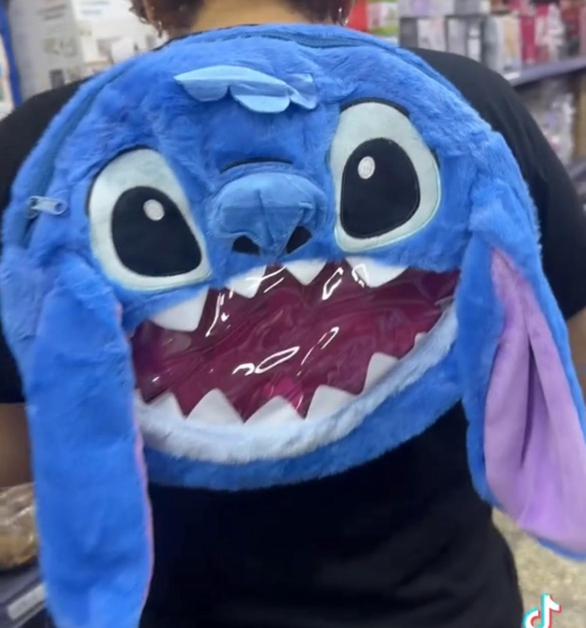 Miniatura 9 de MORRAL MALETA CARA STITCH FELPA ESCOLAR